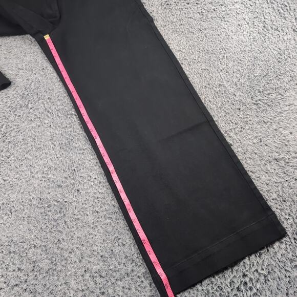 Everlane Pants Women 4 Black High Rise Wide Leg Cotton Blend Casual Work Chore - Picture 8 of 11